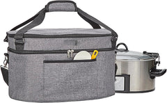Bag for 6-8 Quart Crock Pot with Zippered Compartment Carrying Case 07FC0E-D4 - KOEEK