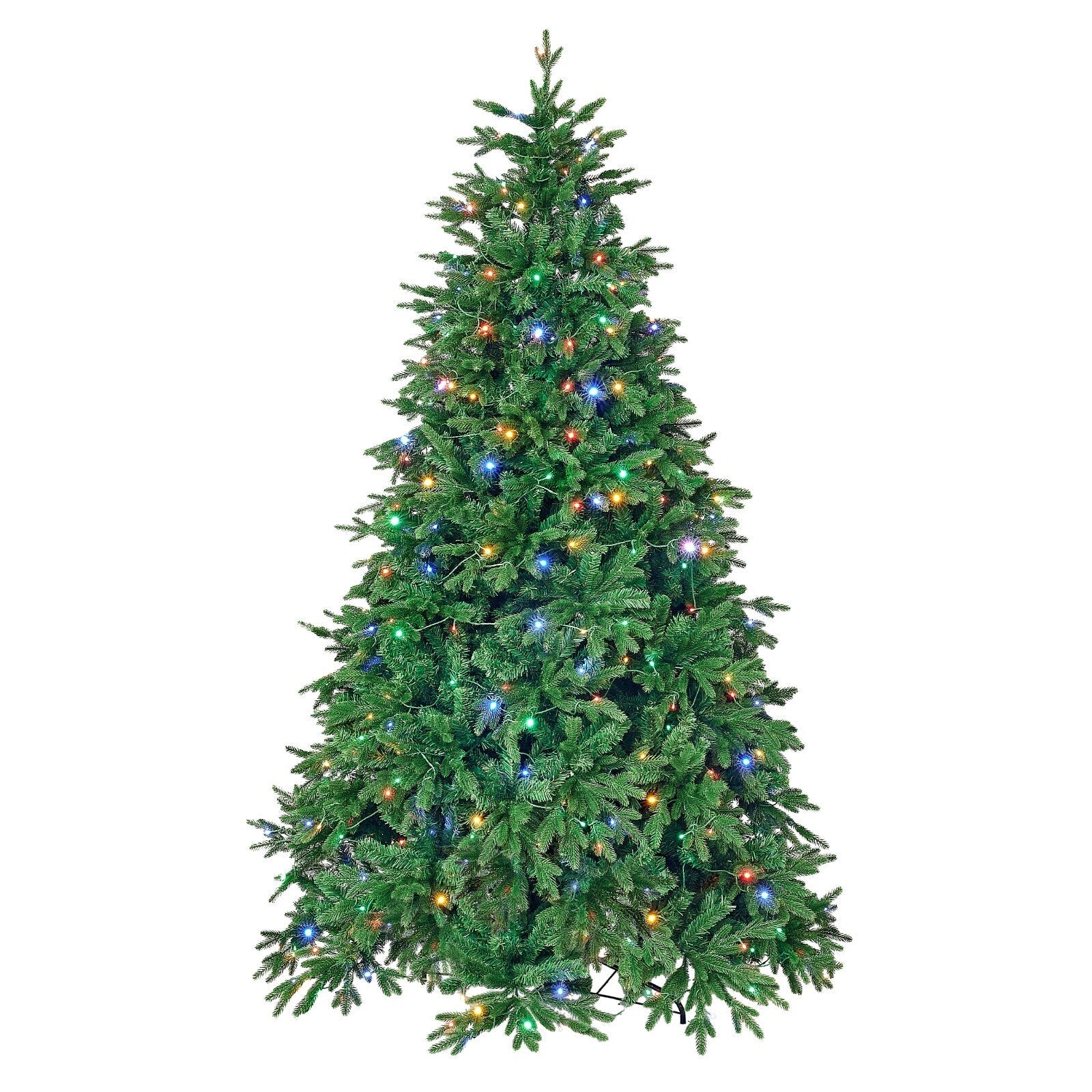 7.5FT Green Artificial Christmas Tree Holiday Season w/ LED Light Indoor Outdoor 07FC0E-D4 - KOEEK