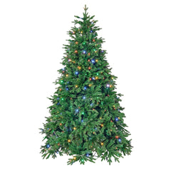 7.5FT Green Artificial Christmas Tree Holiday Season w/ LED Light Indoor Outdoor 07FC0E-D4 - KOEEK