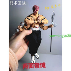 1/12 Jujutsu Kaisen Ryomen Sukuna PVC Action Figure Model Collection Toy Custom 07FC0E-D4 - KOEEK