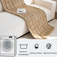 Pet sofa cover, suitable for dogs (brown, 27.6 inches x 70.9 inches) 07FC0E-D4 - KOEEK