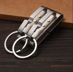 Stainless Steel Belt Clip Belt Key Holder Keychains Keyrings, Inner Width - 41mm 07FC0E-D4 - KOEEK