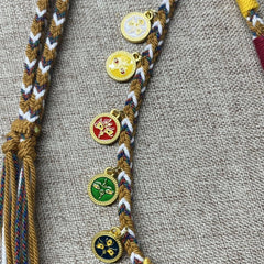 Tibetan Handmade Pendant Cord Necklace for Buddha Dzi Amulet Thangka Jewelry 07FC0E-D4 - KOEEK