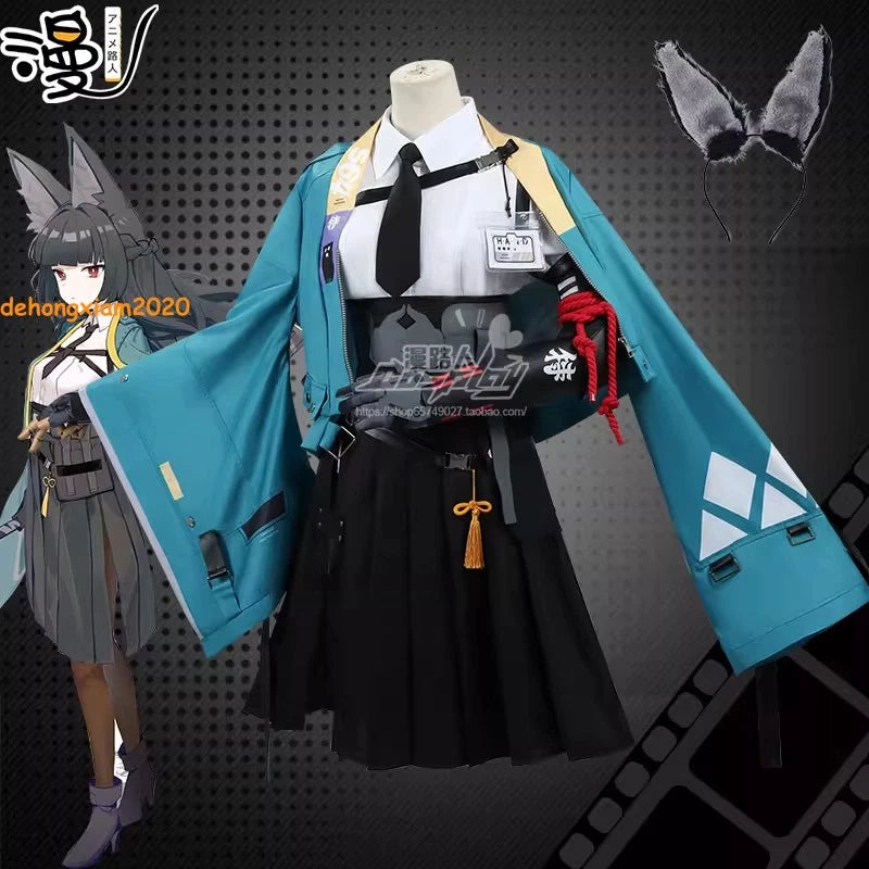 Zenless Zone Zero Hoshimi Miyabi Uniform Fullset Cosplay Costume Party Outfit 07FC0E-D4 - KOEEK