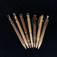 Solid Brass Bolt Action Ball Point Quality Pen Copper Art Craft Pocket EDC Gift2 07FC0E-D4 - KOEEK