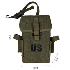 1pc Replica WWII Vietnam War M1956 M14 Army Canvas Pouch Bag Long Type Ammo Pack 07FC0E-D4 - KOEEK