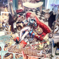 Anime Honkai: Star Rail Aventurine Acrylic Desktop Stand Figure Collection Decor 07FC0E-D4 - KOEEK