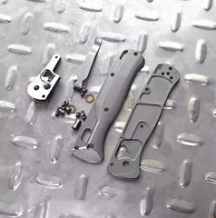 1Set Titanium Alloy Handle Scales+14C28N Stainless Steel Blade for Benchmade 535 07FC0E-D4 - KOEEK