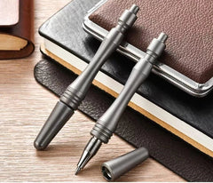 EDC Titanium Ballpoint Pen Signature Writing Pocket Pen Business Office Gift 07FC0E-D4 - KOEEK