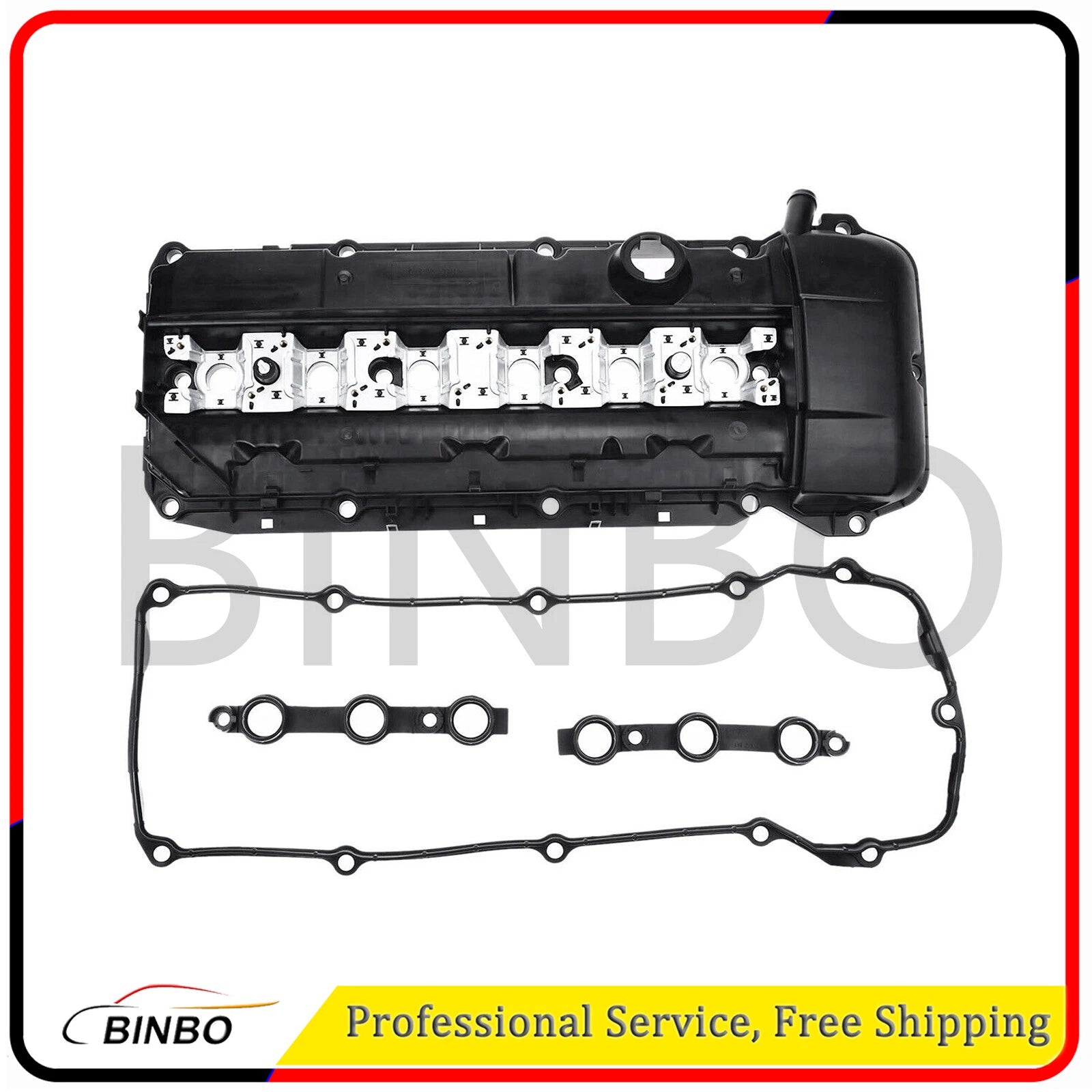 Engine Valve Cover + Gasket For 1998-2003 BMW Series 3/5 X5 Z3 11121432928 07FC0E-D4 - KOEEK