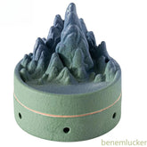 10.5cm Ceramic Handamde Qianli Jiangshan Incense Burner Zen Home Censer Ornament 07FC0E-D4 - KOEEK
