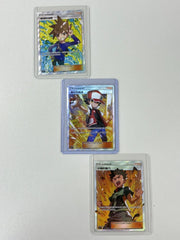 IN STOCK Pokemon TCG S- Chinese Card Red Blue Brock Set of 3 Rare NM