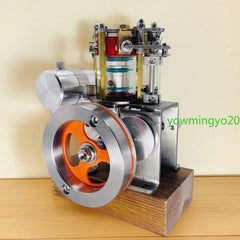 Startable 4-Stroke Alcohol Engine Model Kit CNC Metal Mini Combustion Engin STEM 07FC0E-D4 - KOEEK