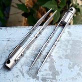 Titanium Alloy Tweezers Anti-static Corrosion Resistance Pocket Clamp EDC Tool 07FC0E-D4 - KOEEK