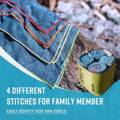 4 Pack Microfiber Camping Towels, Fast Drying, Super Absorbent Travel Towels 07FC0E-D4 - KOEEK
