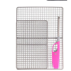 Outdoor Titanium Picnic Barbecue Grid Grill Picnic Portable Ultralight Barbecue 07FC0E-D4 - KOEEK