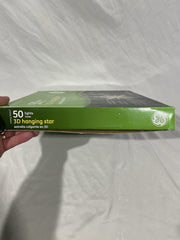 GE Christmas 3D Hanging Star 50 Light Decoration 14” Indoor/Outdoor NOS GE - KOEEK