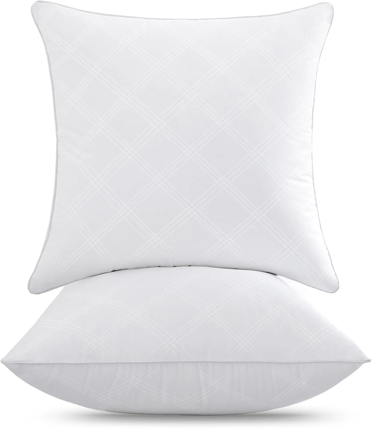 20x20 Decorative Pillow Inserts, Set of 2, White Square Pillow Inserts 07FC0E-D4 - KOEEK