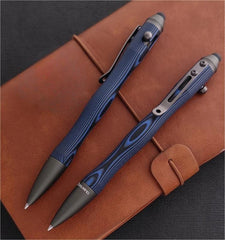 G10 Aluminum Alloy Ballpoint Pen Stylus Tip Touch Screen Pocket Writing EDC Pen 07FC0E-D4 - KOEEK