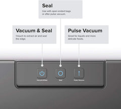 Precision vacuum sealer, includes 10 pre-cut bags, food storage 07FC0E-D4 - KOEEK