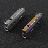Titanium Emergency Whistle Survival Safety Whistle Double tubes Outdoor EDC Gift 07FC0E-D4 - KOEEK