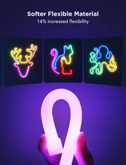 Neon, LED Smart Neon Rope Light , Softer Material, 9.8 Feet, White 07FC0E-D4 - KOEEK
