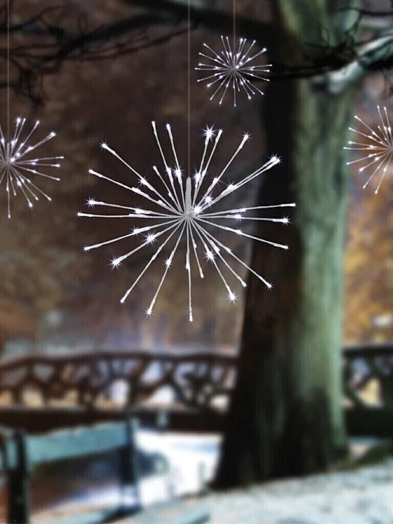 Premier 4x 200 Cool White LED Sparkle Ball Christmas Fairy Lights, In / Outdoor PREMIER - KOEEK