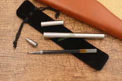 Hot Handmade Stainless Steel Pocket Ballpoint Pen Writing Outdoor EDC Pen EDC - KOEEK