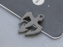 TC4 Titanium Alloy Necklace Pendant Knife Lanyard Bead EDC Charm DIY Men Women 07FC0E-D4 - KOEEK