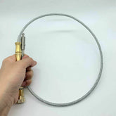 EDC Steel Wire Whip, Brass Handle, Kung Fu Whip, Outdoor Tactical Whip Tools 07FC0E-D4 - KOEEK