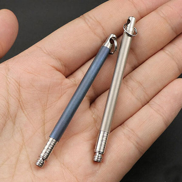 Titanium Alloy Keychain Ear Wax Removal Earpick Outdoor Camping Case EDC Gift 07FC0E-D4 - KOEEK