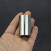 304 Stainless Steel Waterproof Pill Case Capsule Seal container Storage EDC Box 07FC0E-D4 - KOEEK
