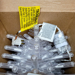 GE 10 CT 150 Light Snowflake Icicle Stylelights Random Sparkle Clear Christmas GE - KOEEK