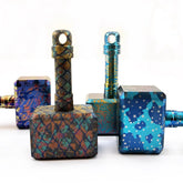 Titanium EDC Key Chain Necklace Hammer Pendant DIY Beads Paracord Bead Zip Head- 07FC0E-D4 - KOEEK