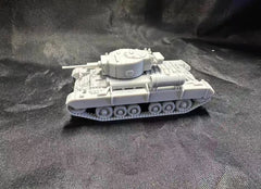 3D Printed 1/72 British Valentine MK V infantry tank Model Unpainted 07FC0E-D4 - KOEEK