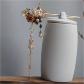 Chinese Ancient Style Hanfu Hairpin Headdress Hair Handmade Accessories Jewelry 07FC0E-D4 - KOEEK