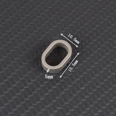 Titanium Alloy Keychain Carabiner Portable Waist Hang Buckle with Mini Ring EDC 07FC0E-D4 - KOEEK