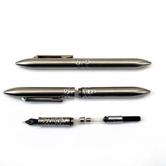 Titanium Fountain Pen EDC Business Office Student Signature Stationery Pen Gift 07FC0E-D4 - KOEEK