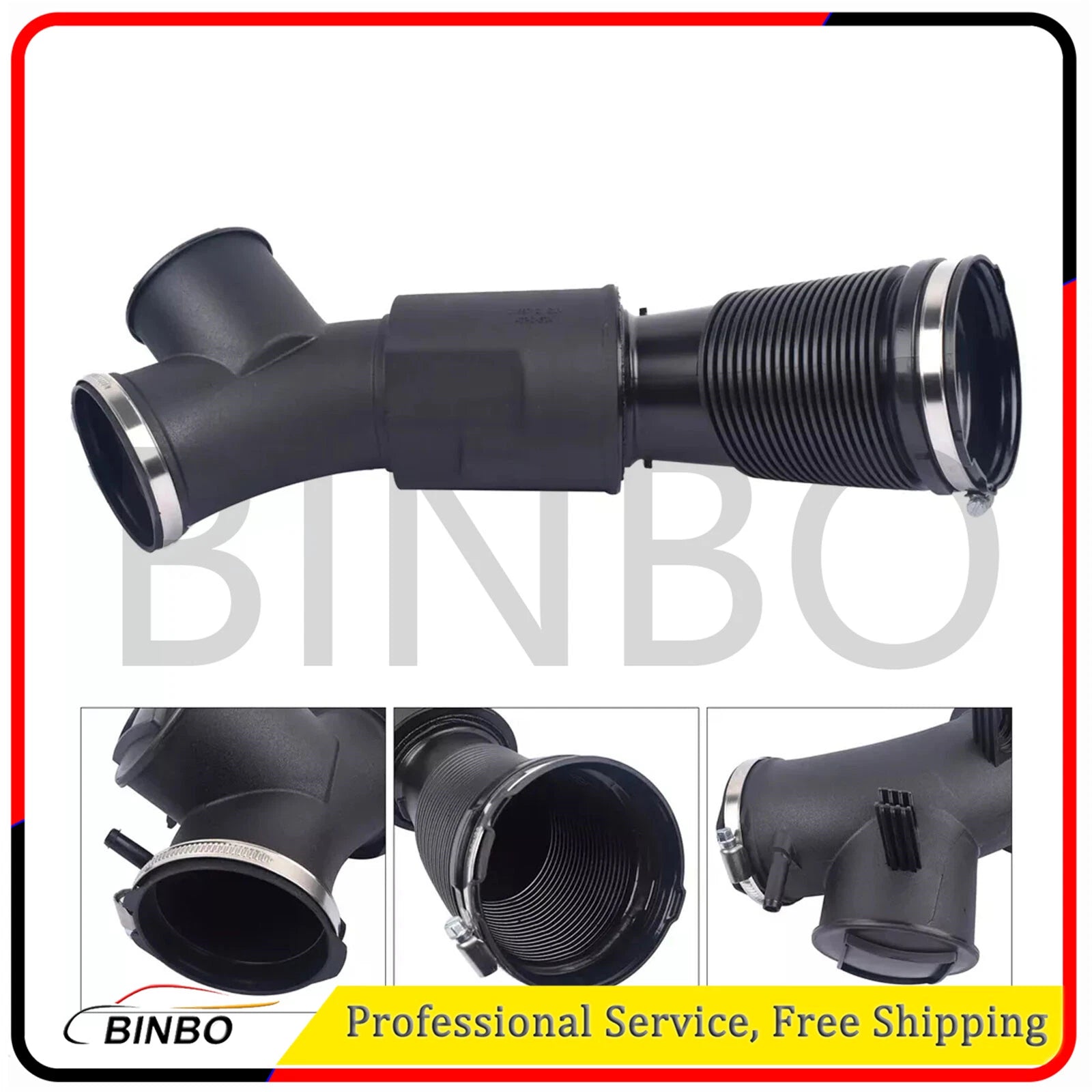 Engine Air Intake Hose for Audi A6 A7 A/T Quattro 3.0L V6 2012-2018 06E129615M 07FC0E-D4 - KOEEK