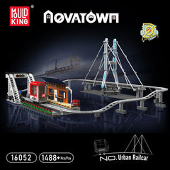 new Mould King 16052 Urban Rail Train Track Building Block Toy Car Remote Control MOULD KING - KOEEK