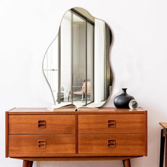 Irregular Wall Mirror Asymmetrical Mirror Frameless Mirror for Bathroom Living 07FC0E-D4 - KOEEK