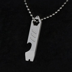 Outdoor Mini Titanium Keychain Multi Tools Pry Bar Crowbar Opener Pocket EDC 07FC0E-D4 - KOEEK