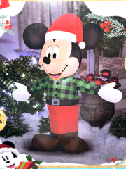 2 Lot - 3.5' DISNEY MICKEY MINNIE CHRISTMAS AIRBLOWN INFLATABLE LIGHT GEMMY GEMMY - KOEEK