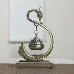 Small Hanging Boshan Incense Burner Chinese Style Craft Indoor Decor Censer 07FC0E-D4 - KOEEK