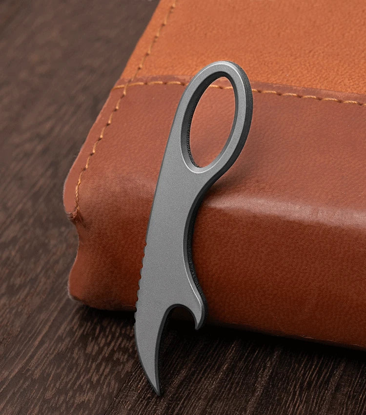 Titanium Alloy Multi Tools Crowbar Bottle Opener Portable Outdoor EDC Keychain 07FC0E-D4 - KOEEK
