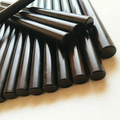 Ebony Wood Round Stick Lumber Shaft Weapon Defense Pen Beads Craft Prop 40/50CM 07FC0E-D4 - KOEEK