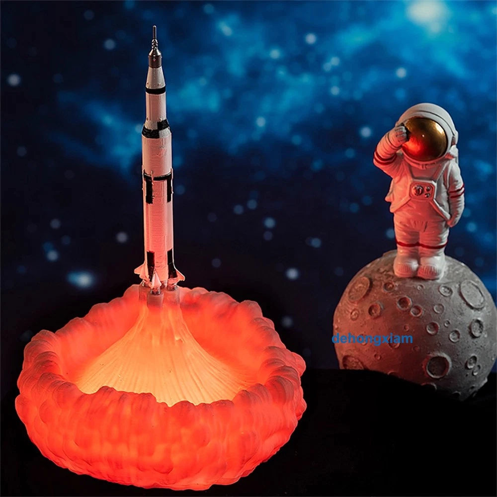 Printing Rocket Lamp Discovery Space Shuttle Light-up 3D Model Night Lights Gift 07FC0E-D4 - KOEEK