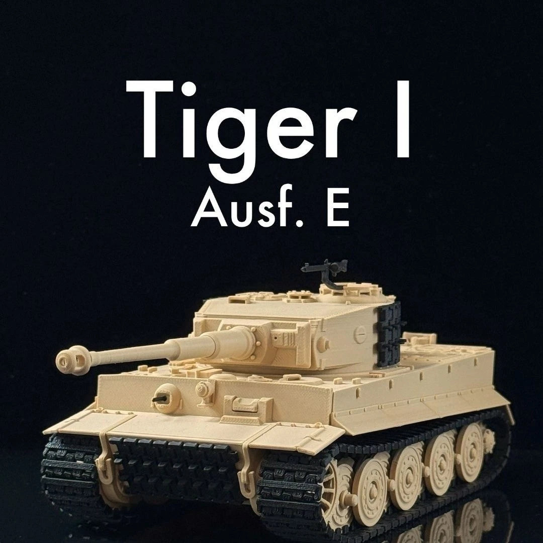 1/35 Tiger E Heavy Tank 3D Printed Assemble Model Turret Barrel Track Movable 07FC0E-D4 - KOEEK