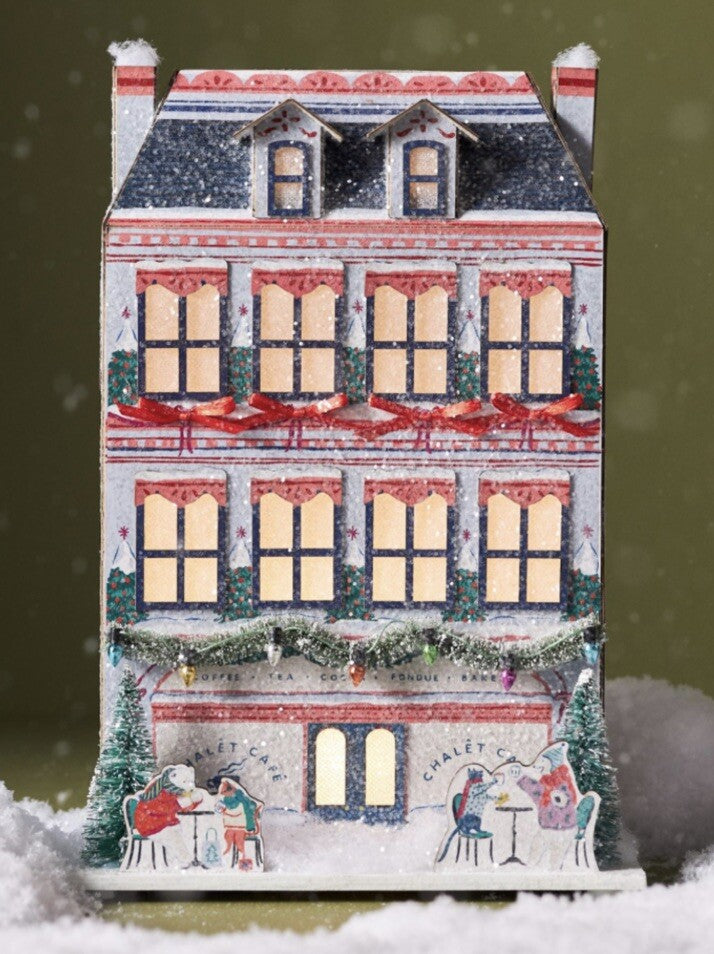 Anthropologie George & Viv Light-Up Village CHALET COFFEE SHOP Emily Taylor ANTHROPOLOGIE - KOEEK