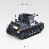 1:35 WWII German Panzer I Tank Destroyer Building Blocks Model Military Toy 07FC0E-D4 - KOEEK